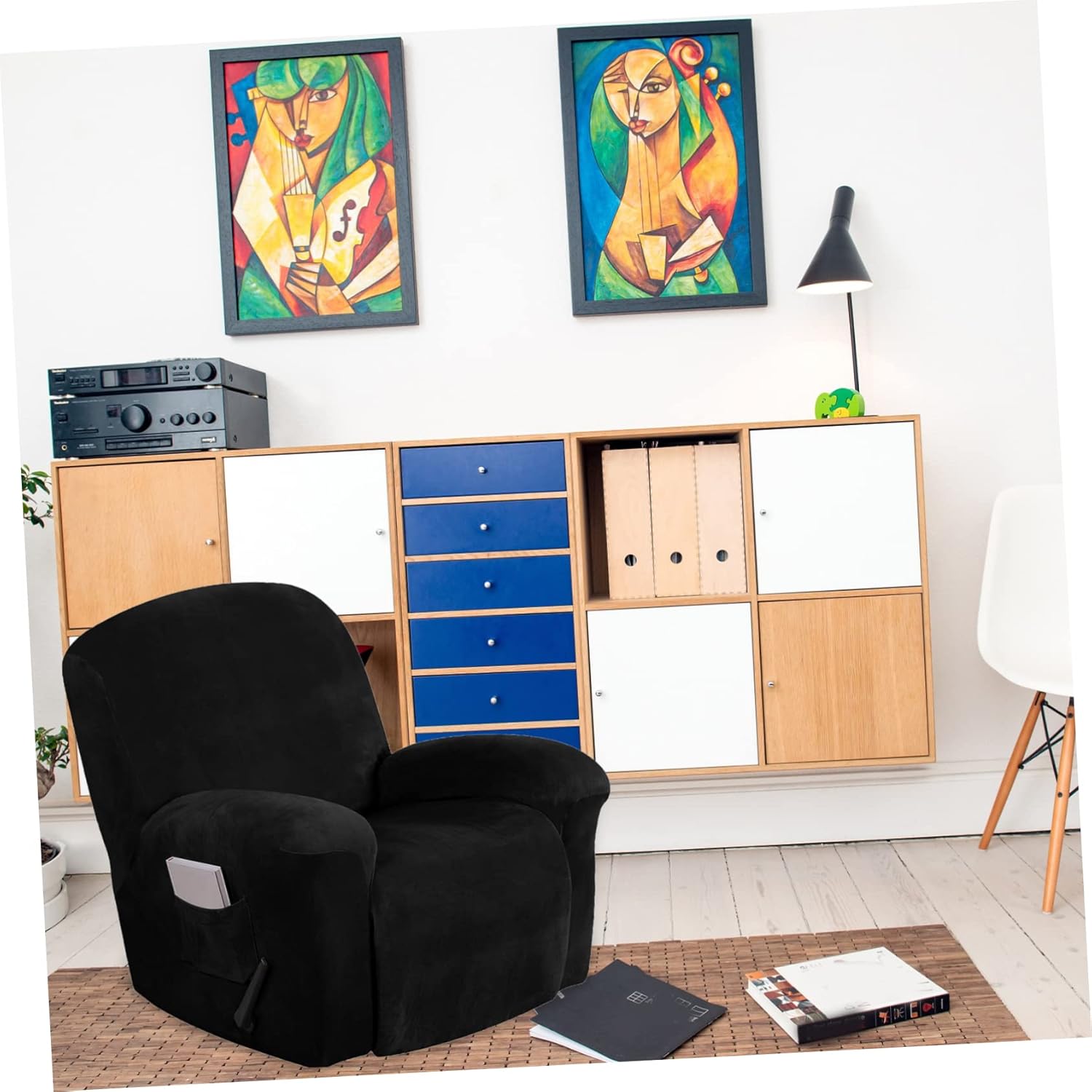 1 Set Recliner Cover Reclining Couch Slipcover Elastic Sofa Slipcover Elastic Recliner Sofa Cover Recliner Seat Cover Lounger Chair Indoor Sofa Protector Polyester High Elasticity