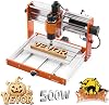 VEVOR CNC-Fräsmaschine 500-W-Spindel 3-Achsen-Graviermaschine Arbeitsbereich 300x180x80 mm Offline-Steuerung Endschalter Not-Aus zum Schnitzen & Schneiden von Holz Acryl & Kunststoff.