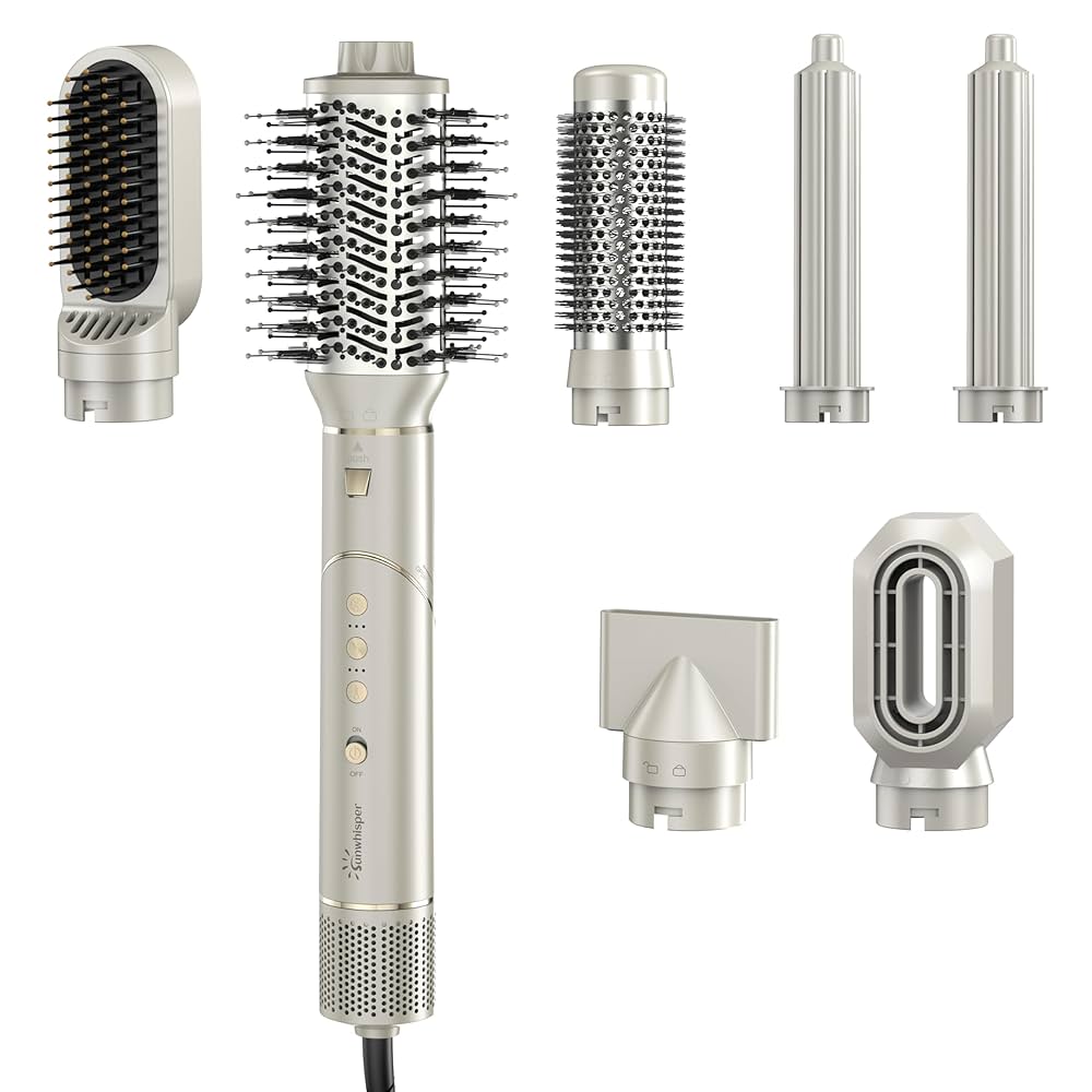7 IN 1 Hot Air Styler 美容器 Amazon.com: Sunwhisper Hair Dryer Brush 7 in 1 Professional