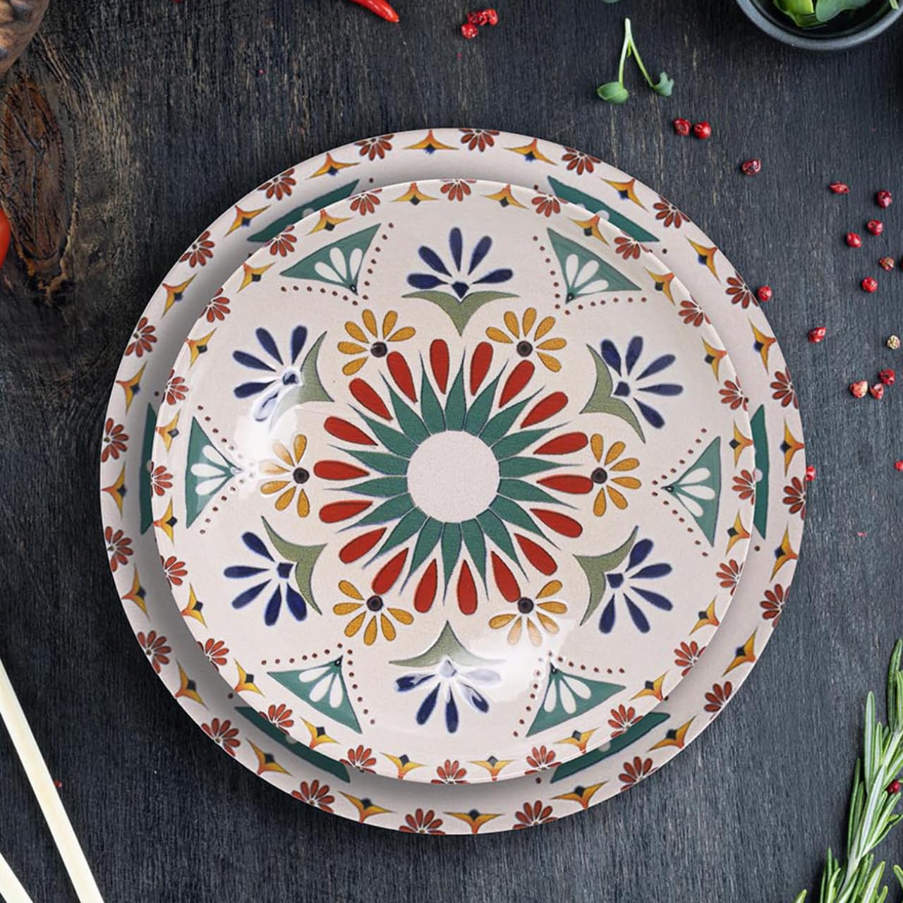 Santa Clara - Plato hondo (21 cm, 6 piezas)