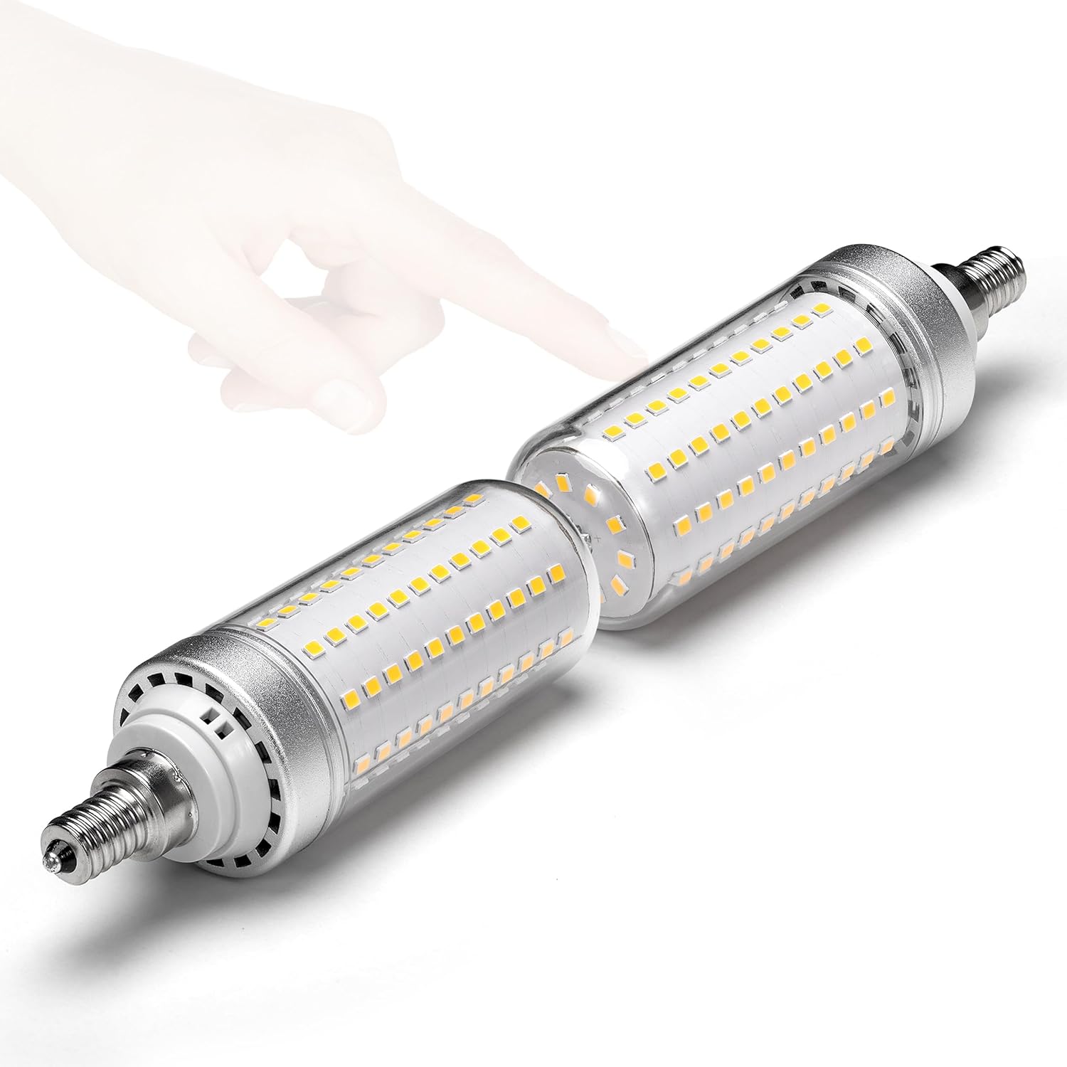 Big Size: 1.77x 5.90inches E26 200W Equivalent LED Corn Light Bulb, Non-Dimmable, 3000lm 4000K 20W Natural White Bright, E26/E27 Base for Candelabra Chandelier Ceiling Fan Table Lamps, 1 Pack