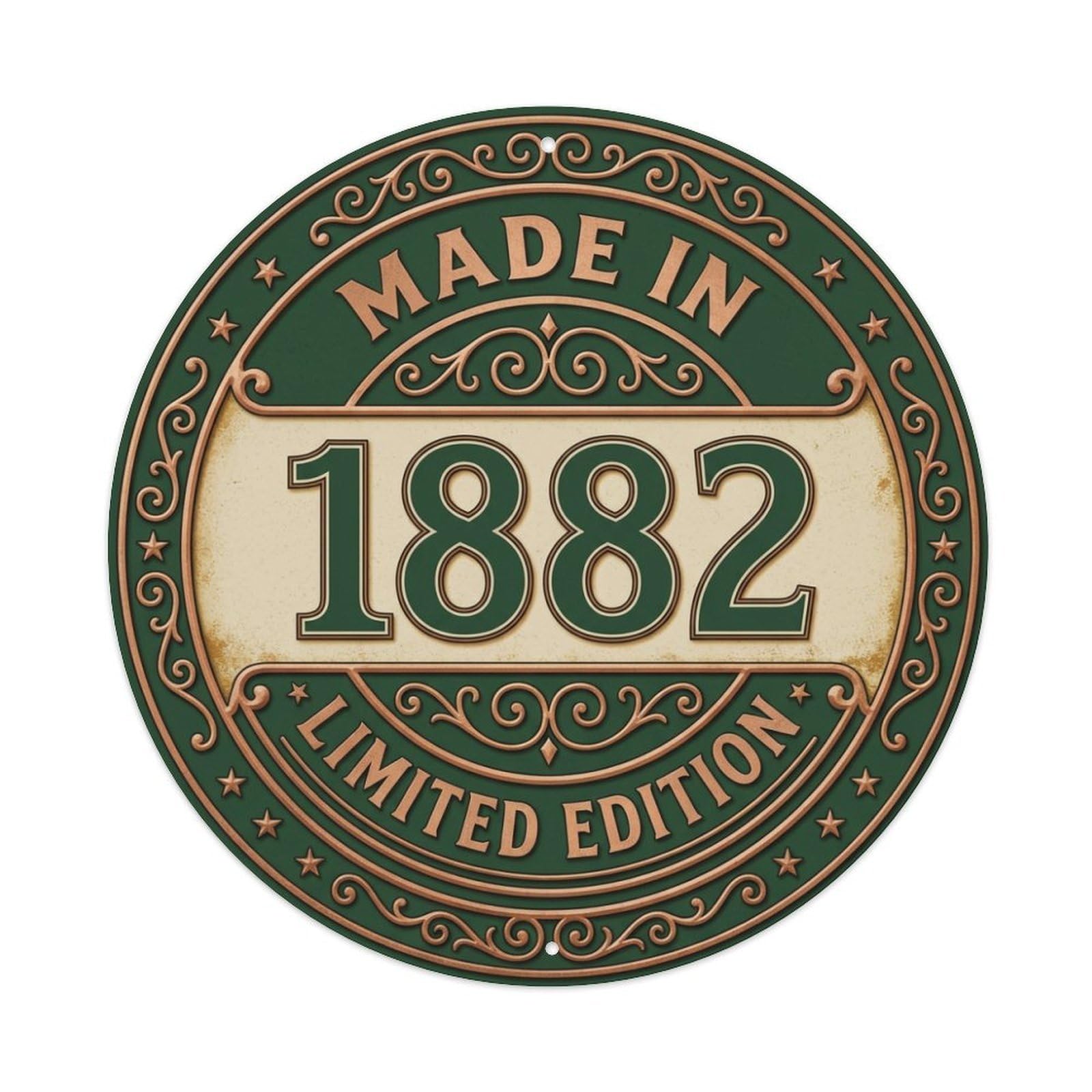 Made In 1882 Limited Edition Metal Tin Sign