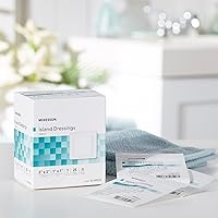 Vista 6 de McKesson Aderezos para islas, estériles, dimensión 2 x 2 pulgadas, almohadilla de 1 x 1 pulgada, 25 unidades, 1 paquete