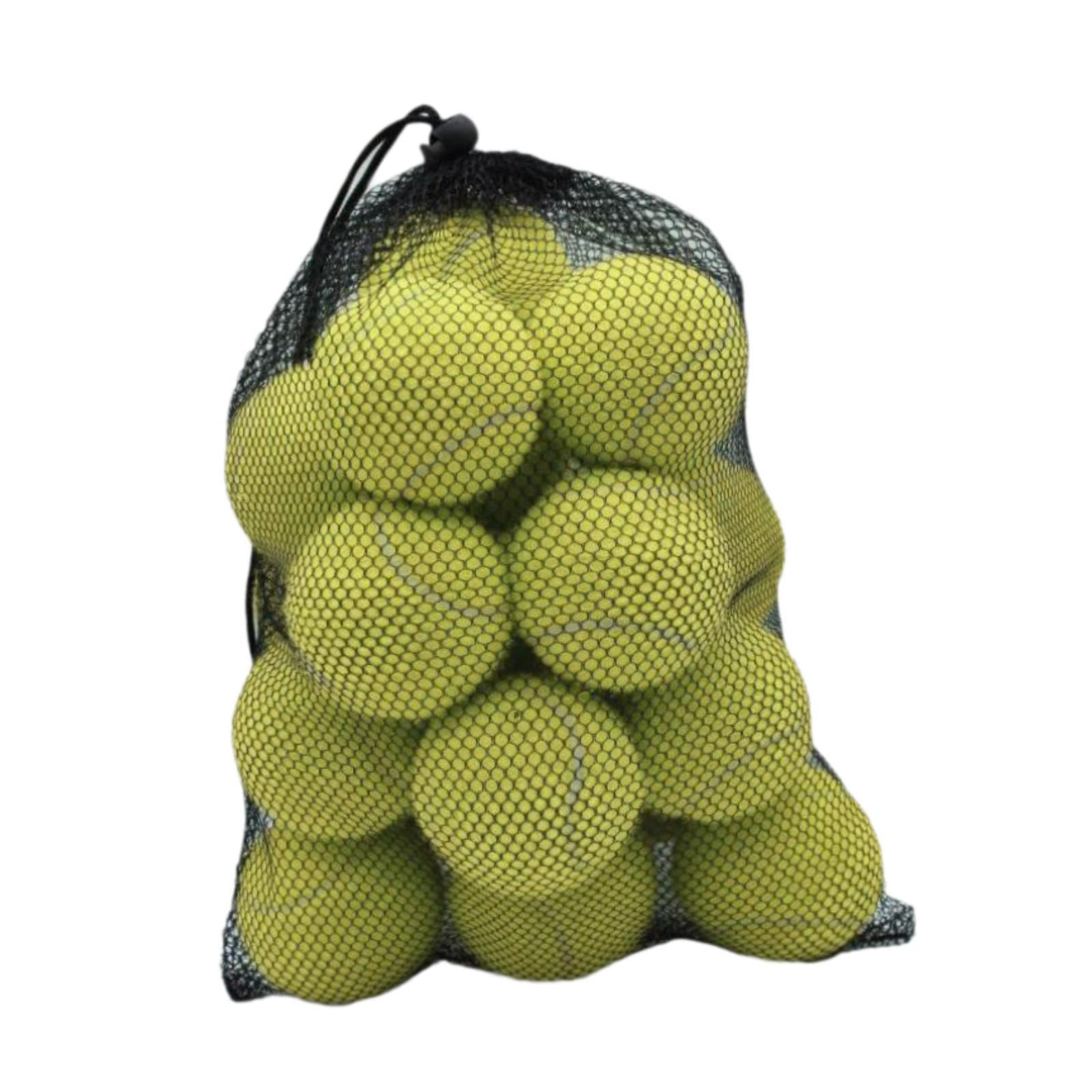 20 Stück Tennisbälle Sportbälle Übungsbälle Trainingsbälle aus Elastischem Gummi Und Filz für Kinder Erwachsene Hunde Übung Spielaktivitäten