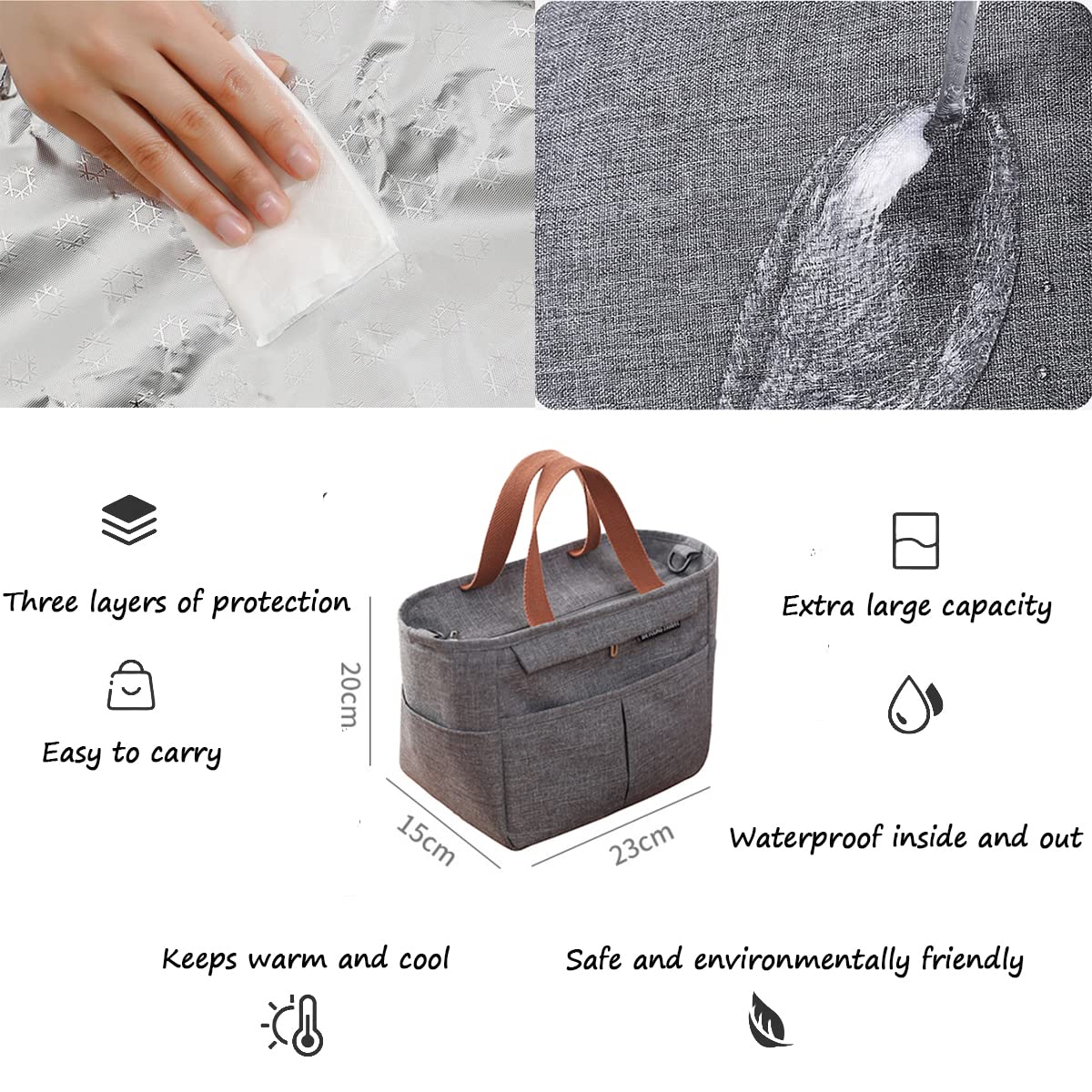 Morbuy Sac Isotherme Repas 6L - Glacière Souple Pliable Rose Pour Femme, Pique-Nique Et Bureau (26x15x20cm)
