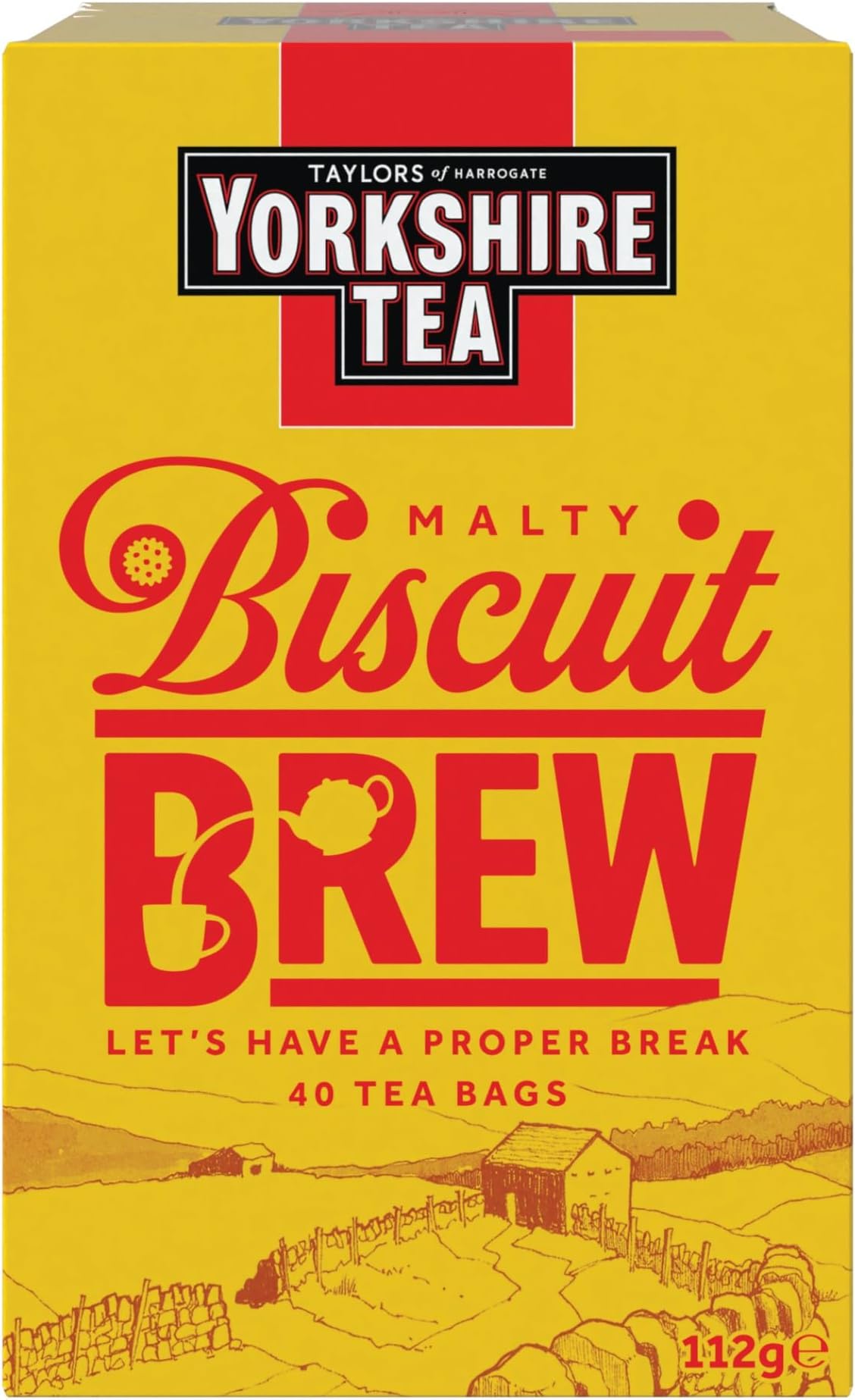 Taylors of Harrogate Biscuit Brew Yorkshire Tea Bags, 100 g