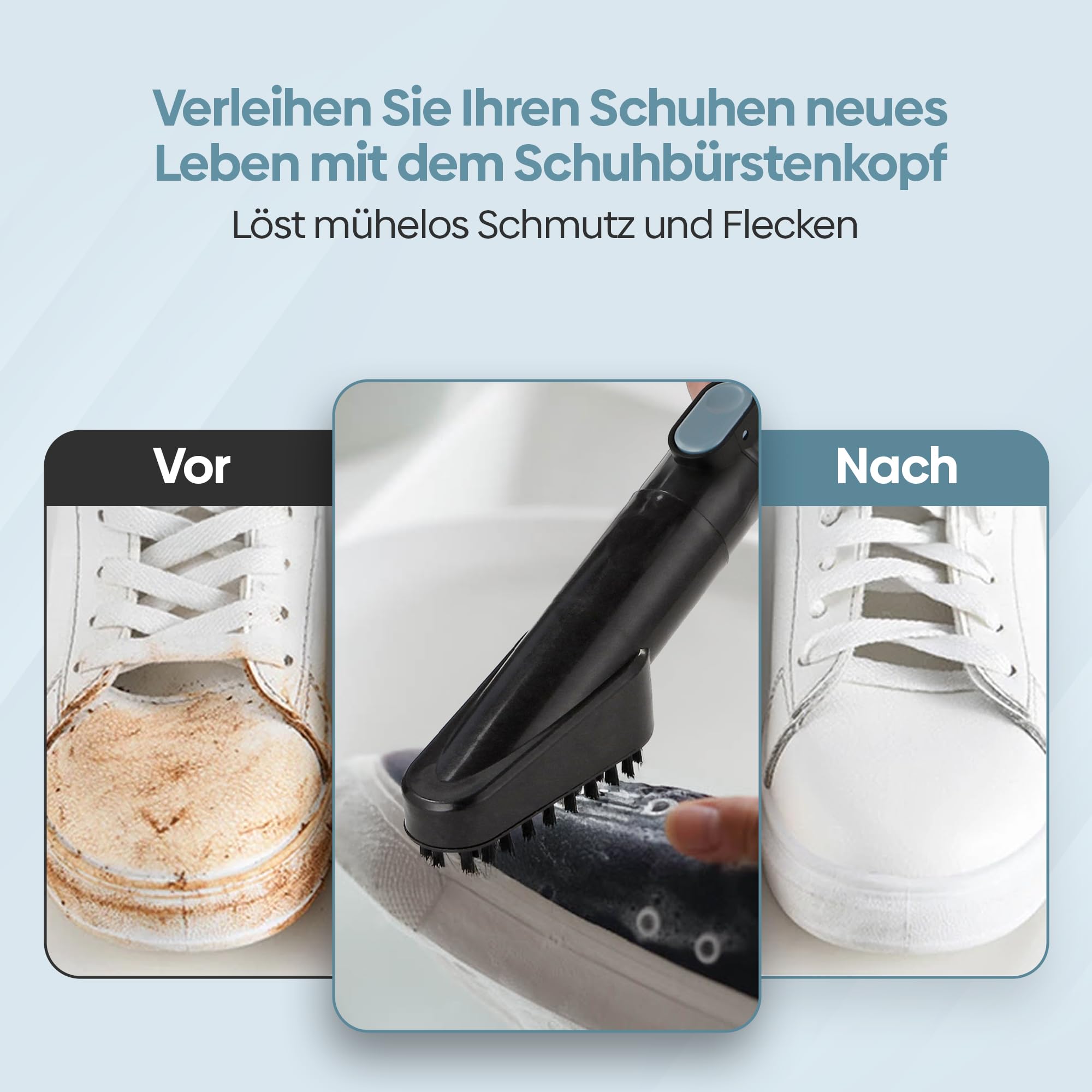 Olvy Teppichreiniger 2.0 - Leistungsstarker 17.000 PA Fleckenentferner mit 1,6m Schlauch, 4m Kabel, Selbstreinigungsfunktion & 500ml Reinigungsmittel - Teppich, Sofa, Matratze & Auto