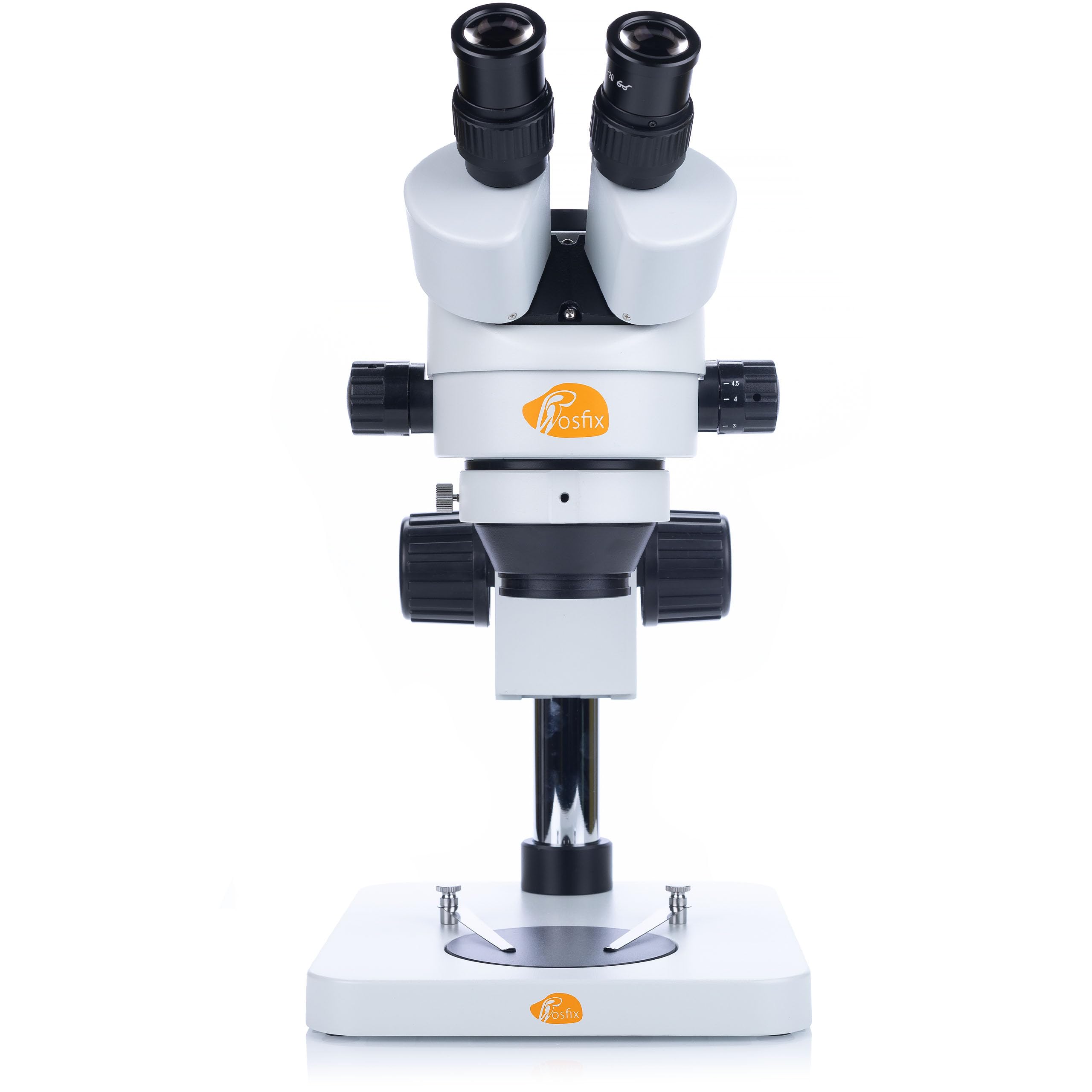 Rosfix Mercury Pro MSMP-T-PS1 - Microscopio estereoscópico trinocular | Zoom 7x 45x | Anillo de luz LED 56x | Lente Barlow 0,5X | Óptica precisa