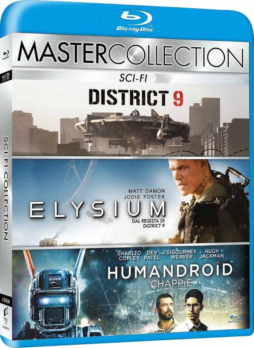 Sci-Fi Master Collection (3 Blu-Ray) - District 9 / Elysium / Chappie - Sharlto Copley (Actor), Matt Damon (Actor), Neill Blomkamp (Director)