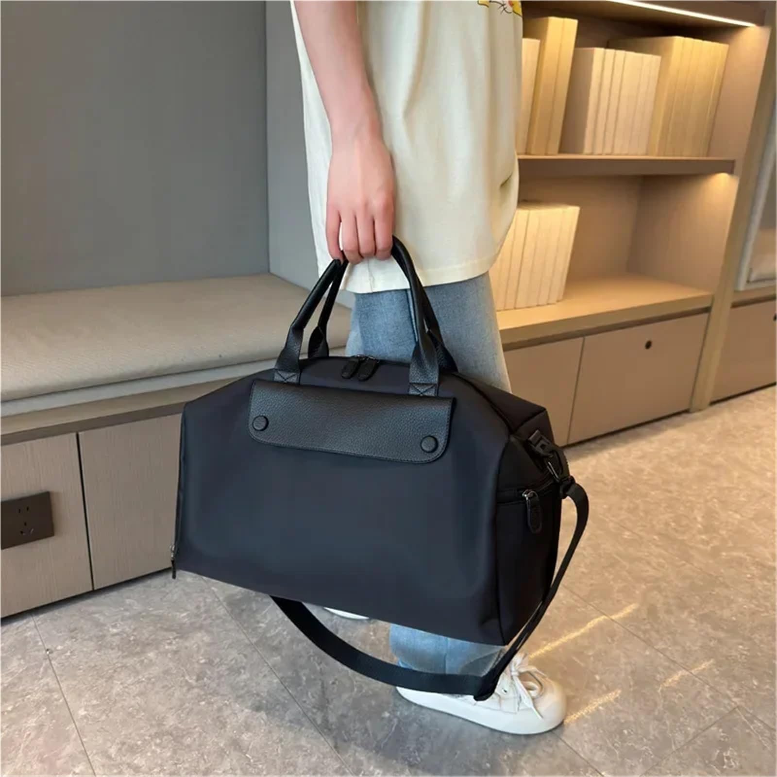 Sporttasche Trip Bag Large Capacity Yoga Organizer Swimming Gym Bag Business Travel Luggage Bag Oxford Handbag Shoulder Bags(Gray)