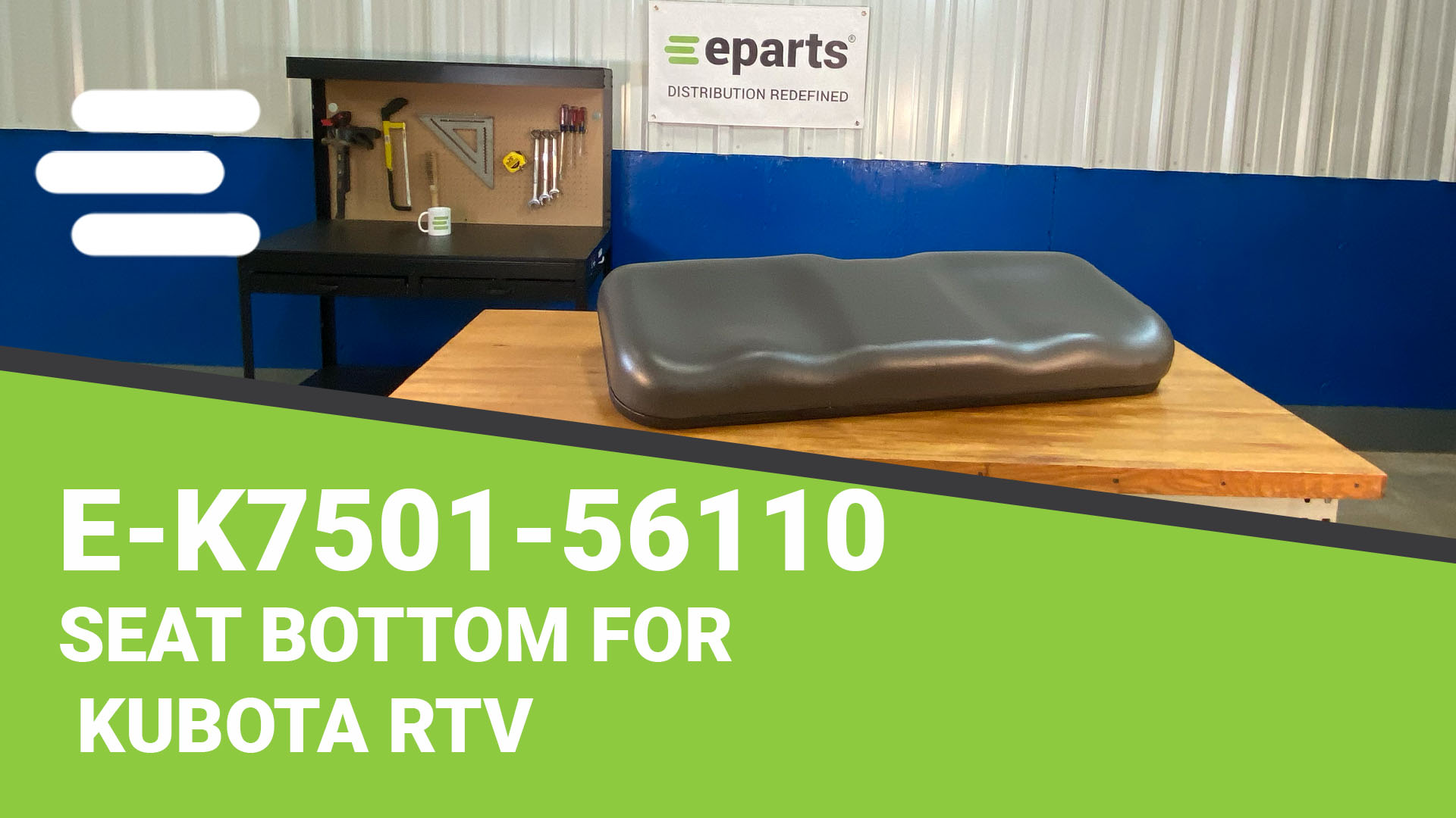 Amazon.com: E-K7501-56110 Gray Seat Bottom for Kubota RTV