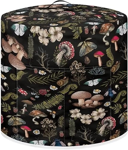 Forest Mushroom - Cubierta antipolvo para olla a presión para cocina, bolsa de mano aislada con asa superior para olla a presión eléctrica, olla