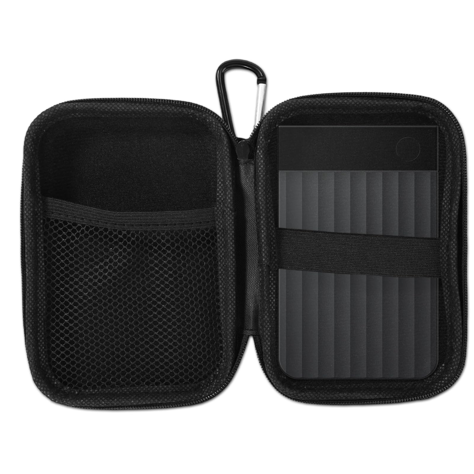 Étui pour Enregistreur Vocal PLAUD Note/Note Pro AI, Protecteur de Transport avec Pochettes en Filet et Mousqueton, Noir