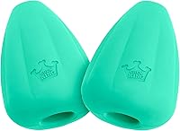 Chew King Premium Treat Dispensing Dog Toy Large Pack of 2 - Durable Natural Rubber for Aggressive Chewers, Safety Air Vent, Teal