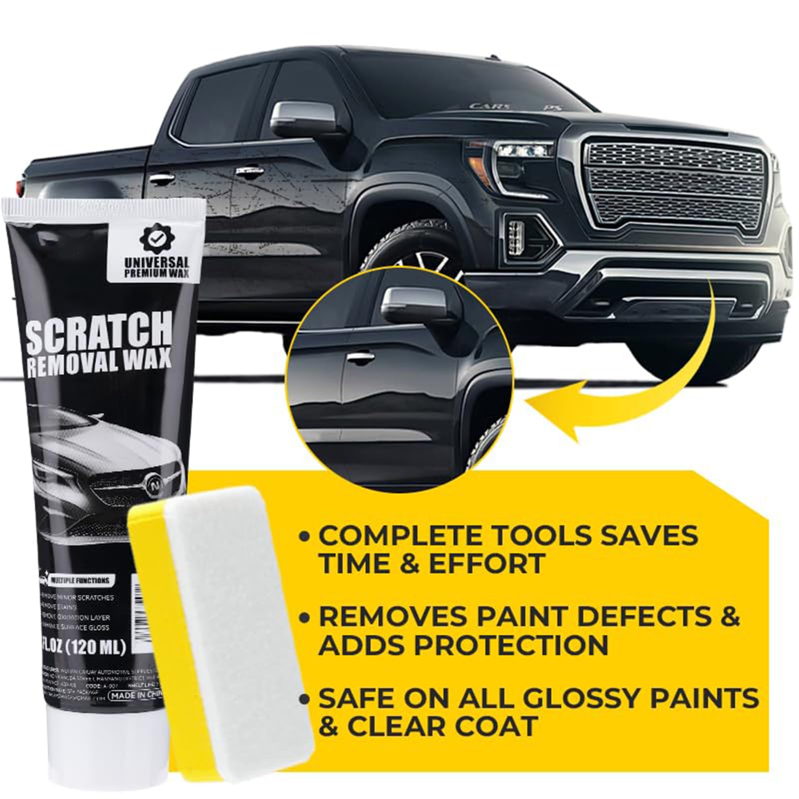 Car Scratch Remover, 2026 New Car Scratch Repair Paste for Light Scratches & Swirl Marks – Easy DIY Paint Repair, Works on All Car Paint Colors, Quick Application with Microfiber Cloth (Set B) — view 5