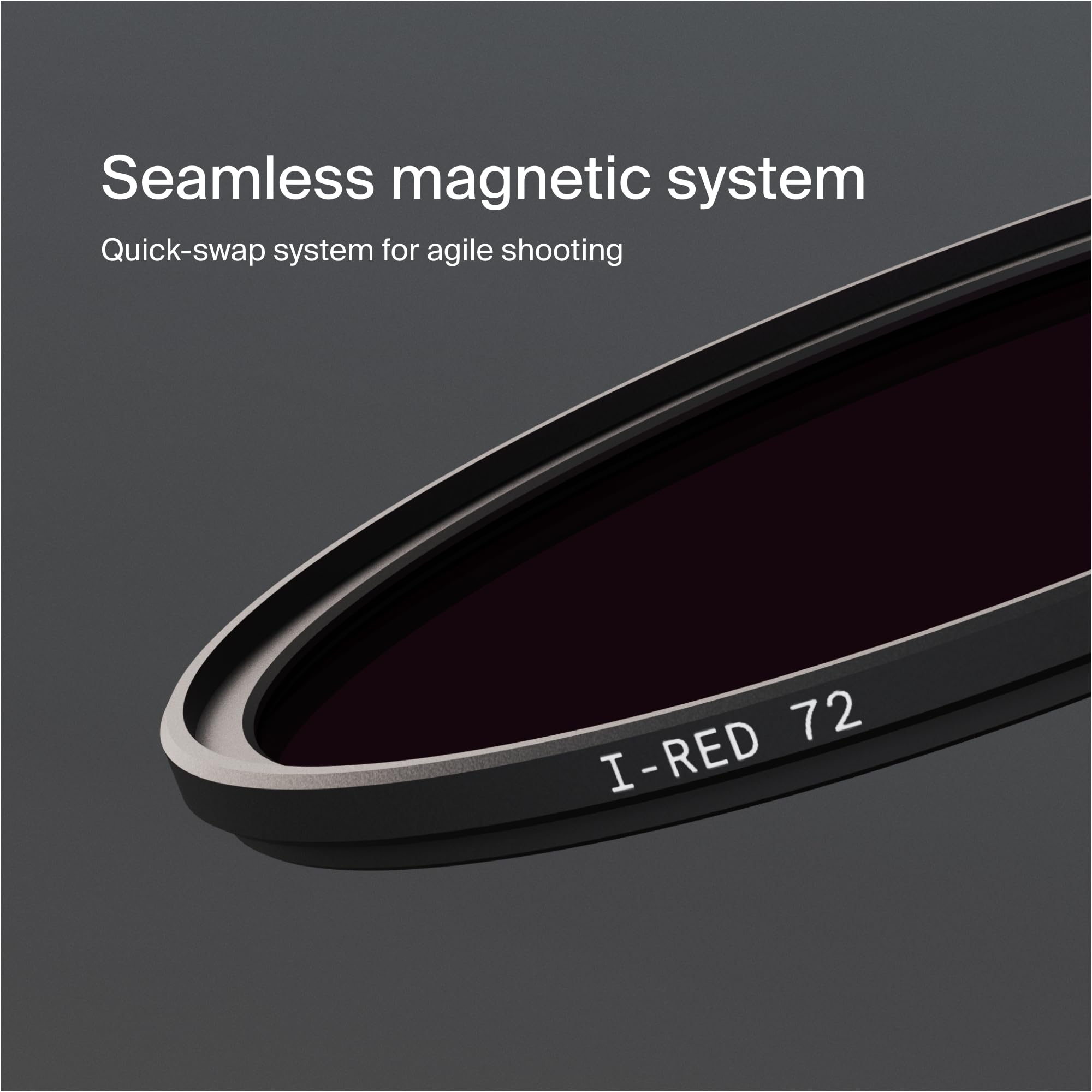 Urth 39 mm Filtro Magnetico Infrarosso (R72) (Plus) — Spettro 720nm, fotografia IR per fotocamere digitali DSLR e SLR