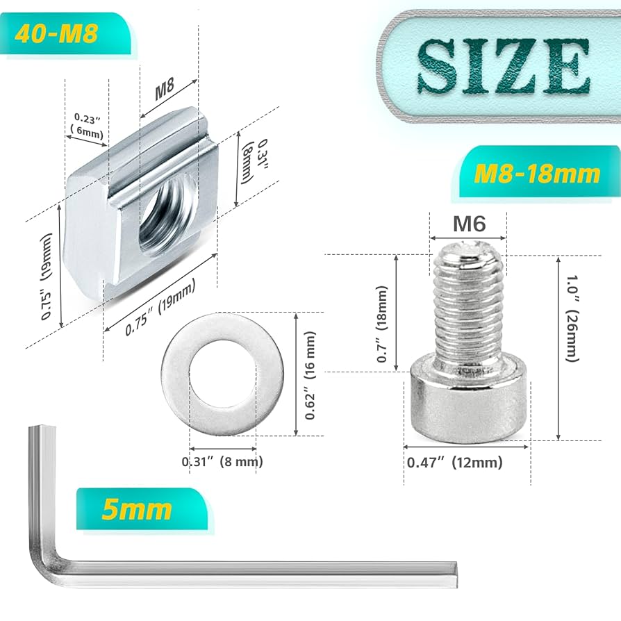Amazon.com: PETOX 20 Set Silver 4040 Series Aluminum