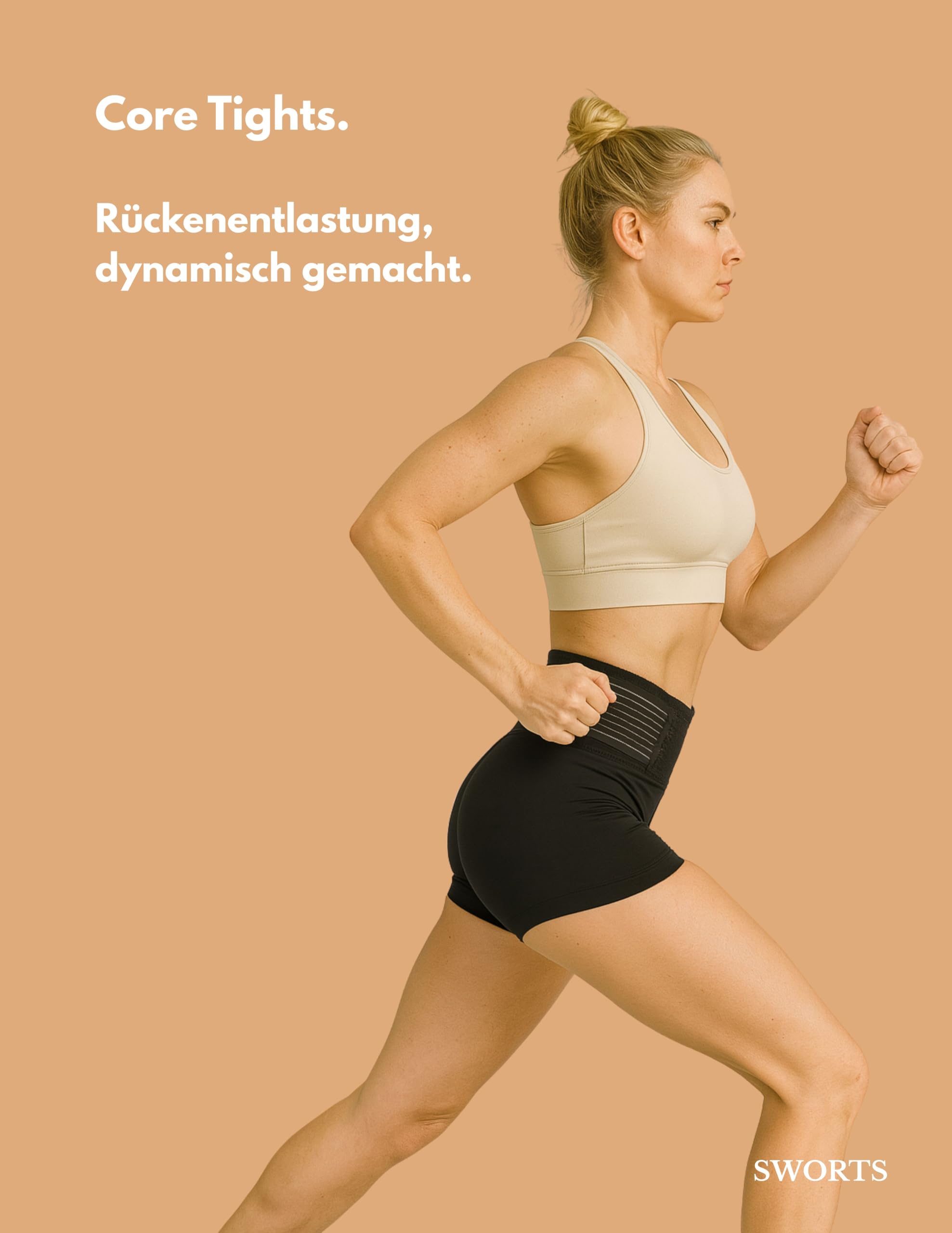 Damen CORE Panty für Rückenstütze (LWS) ProSkin Rückenbandage-Technologie (Diskreter Stützgürtel)