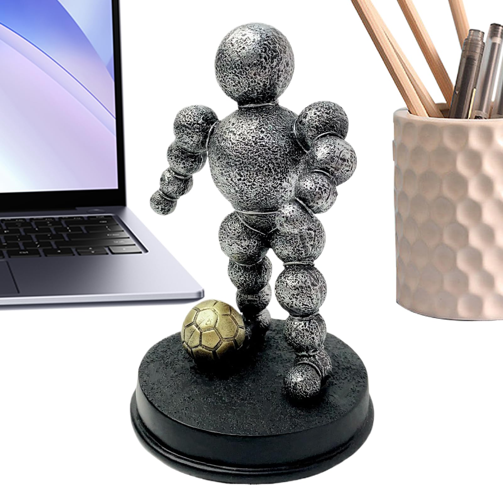 Statue d'athlète decor idée cadeau amateurs de sport et collectionneurs sculpture de table