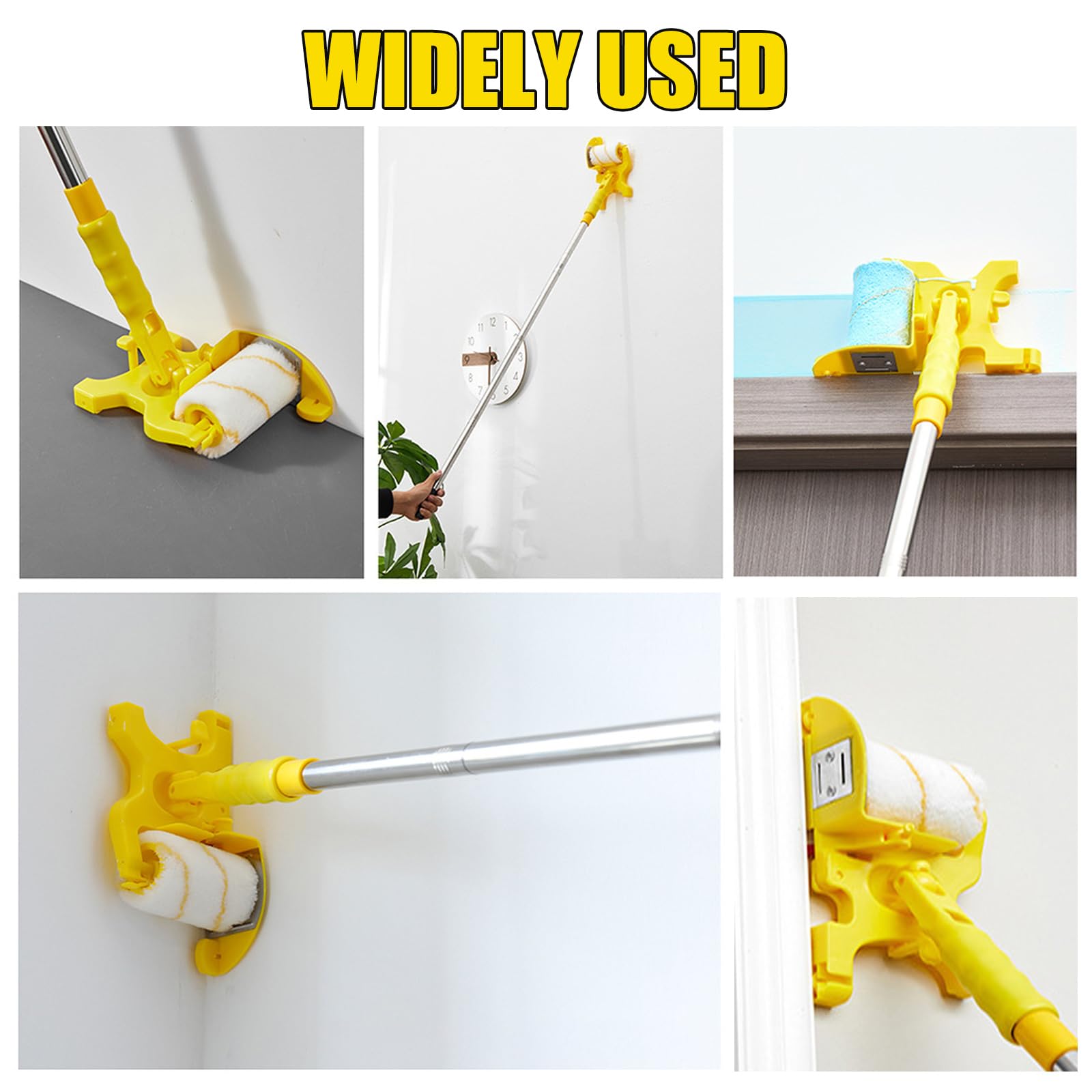 Juego de pinceles profesionales con rodillo de corte para bordes limpios, incluye bandeja de pintura y bordeadora de mano, herramientas de pintura portátiles para acabados suaves