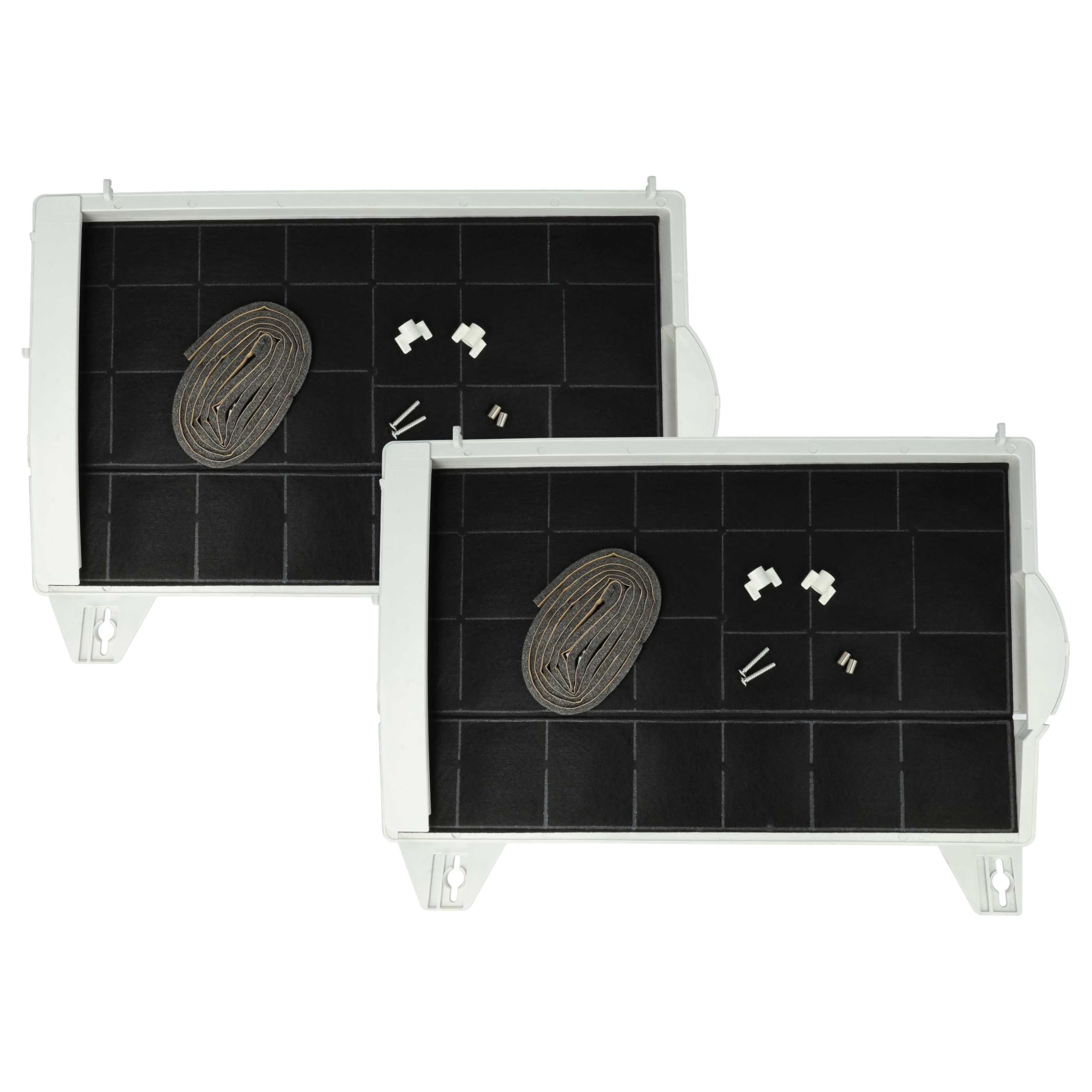 vhbw 2x filtro de carbón activado reemplaza Bosch DHZ1100 para campanas cocina - 45 x 32 x 4 cm
