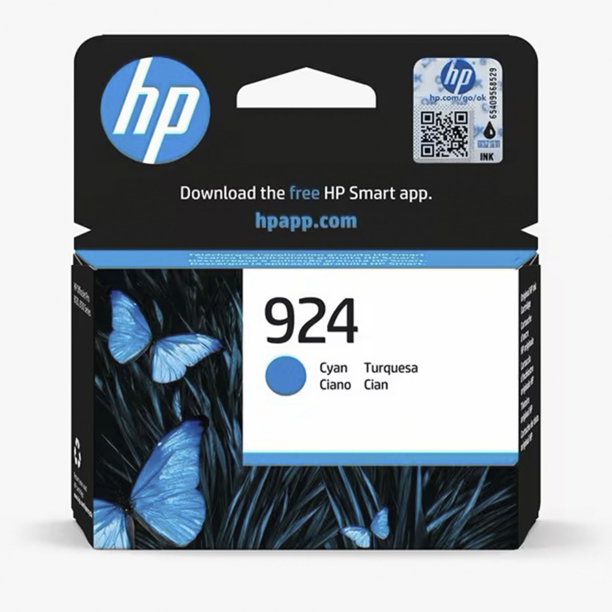 Hp 924 - Cyan - Original - Officejet - Ink Cartridge Blue 196786147340