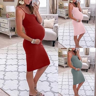 Maternity Spaghetti Strap Dress 