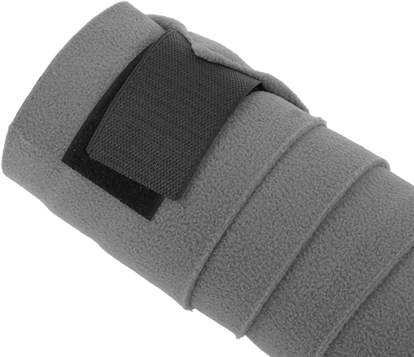 Horse Leg Wrap, Fleece Horse Leg Wraps, Horse Leg Bandage Self Adhesive (Gray)