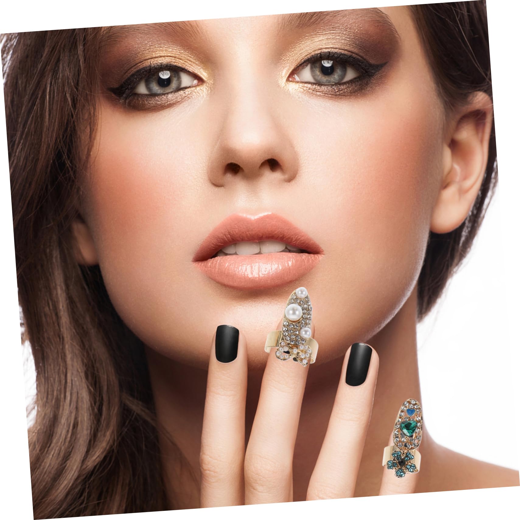 12 Pezzi Anelli per Unghie in Lega Pietre Decorative per Donna Accessori Manicure per Feste e Cerimonie Design Elegante e Semplice Stile Casuale