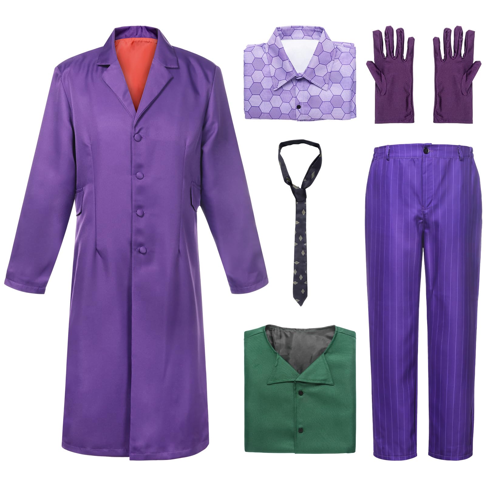 Costume Cosplay di Halloween viola scuro colore