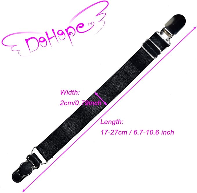Dohope Stocking Clip Garter Straps Adjustable Suspender Accessories For Hosiery At Amazon Women S Clothing Store