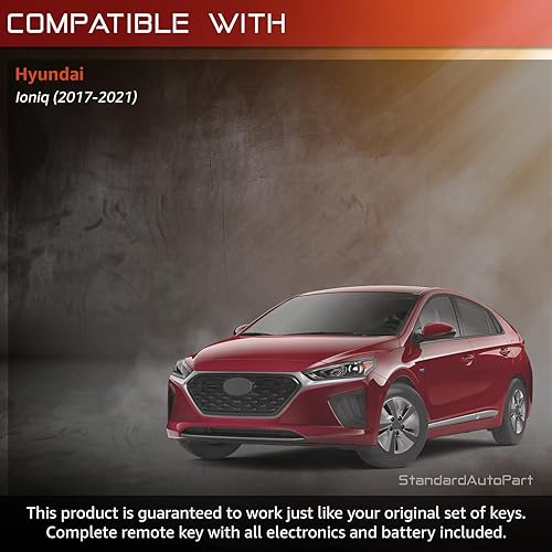 Miniatura 4 de StandardAutoPart Llave inteligente de proximidad compatible con Hyundai Ioniq 2017 2018 2019 2020 2021 [433 MHz] TQ8-FOB-4F11 95440-G2010 95440G2010