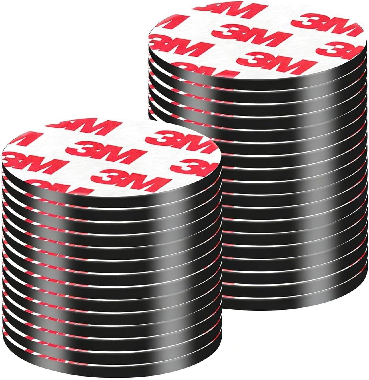 2" Big Round Magnets with Adhesive Backing, 20 Pack- 50mm Precut Sticky Big Magnetic Dots Tapes for DIY Crafts Projects Whiteboard, Fridge