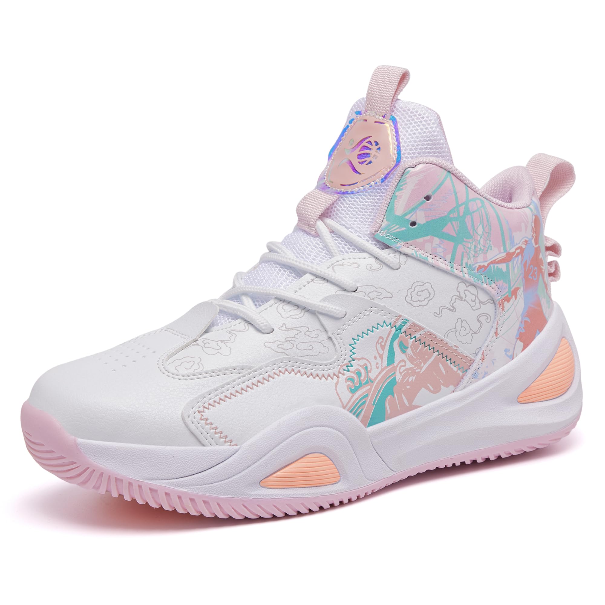 bacury Womens Mens Basketball Shoes Comfortable Athletic Fashion Sneakers Casual Unisex-Adult Outdoor Sport Shoe-picture-43