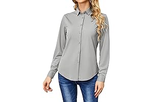 Wrinkle Free Button Down Shirts for Women