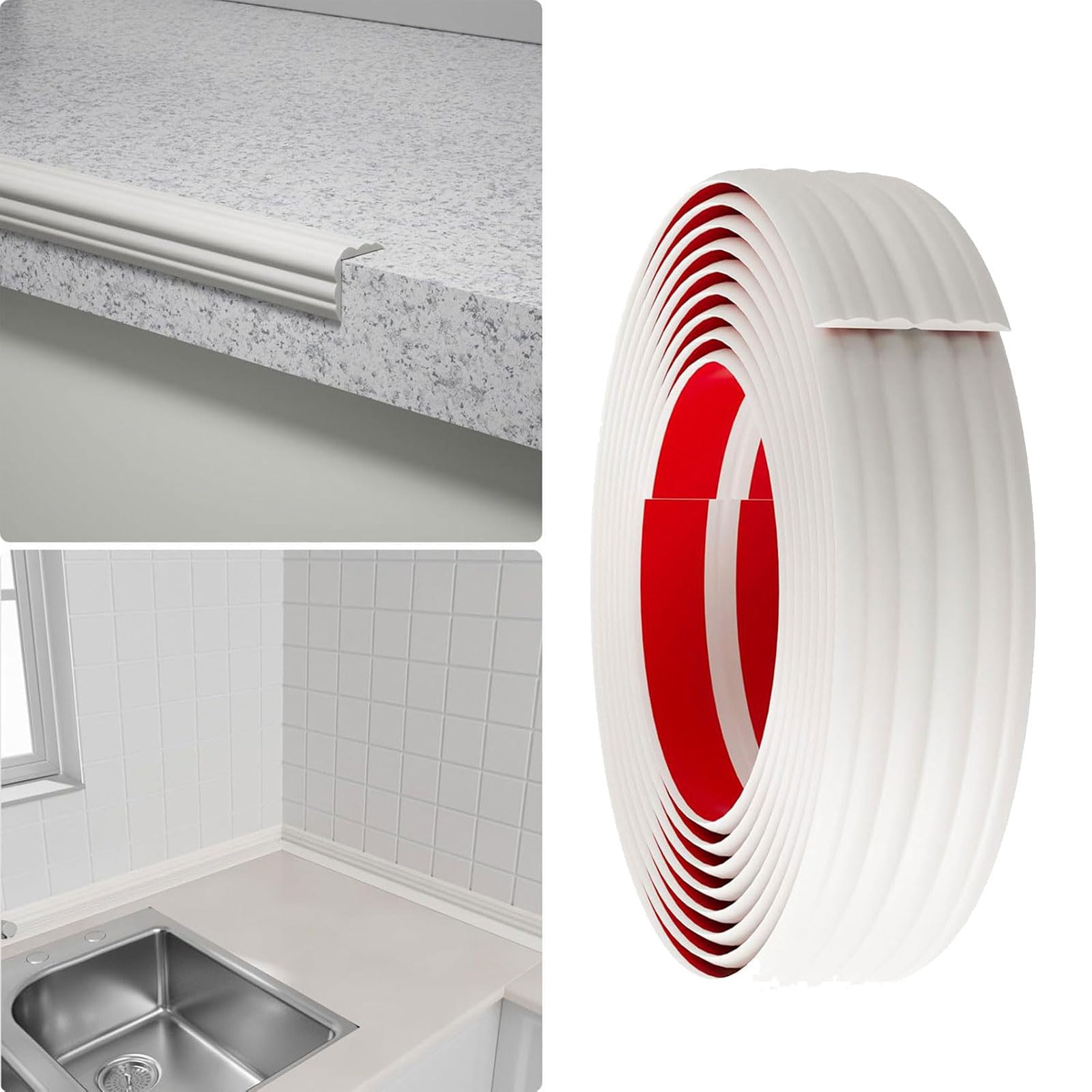 Strisce di protezione per angoli fai da te, rivestimento da parete, aggiungono eleganza per bloccare la polvere, assorbimento degli urti, strisce sigillanti antipolvere