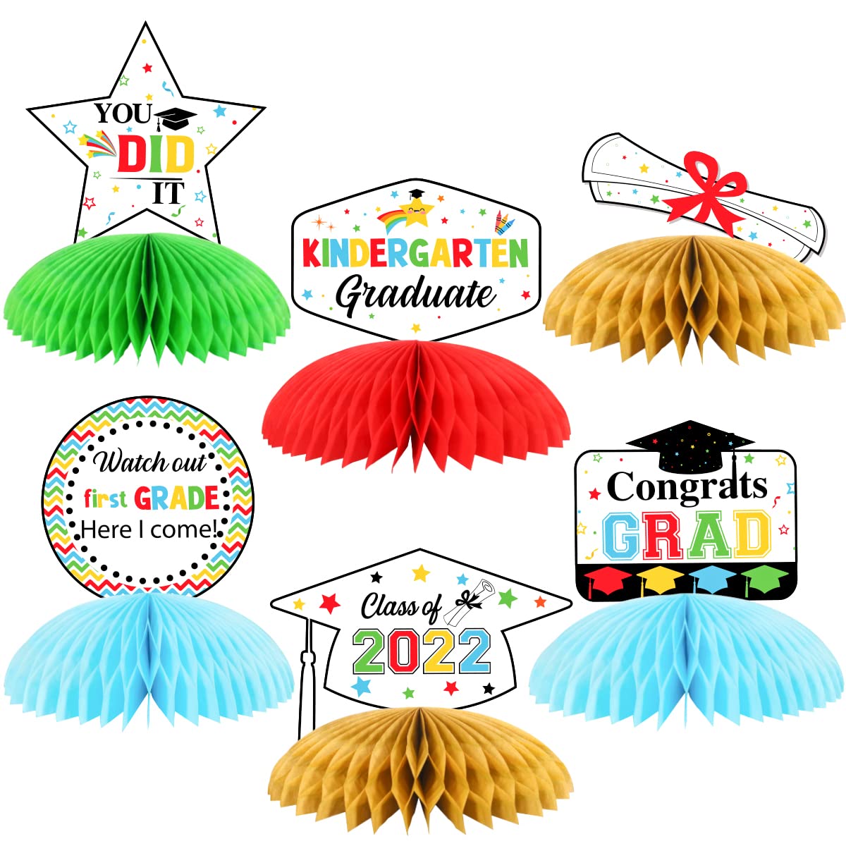 Kindergarten Graduation Centerpieces Class of 2022 Congrats