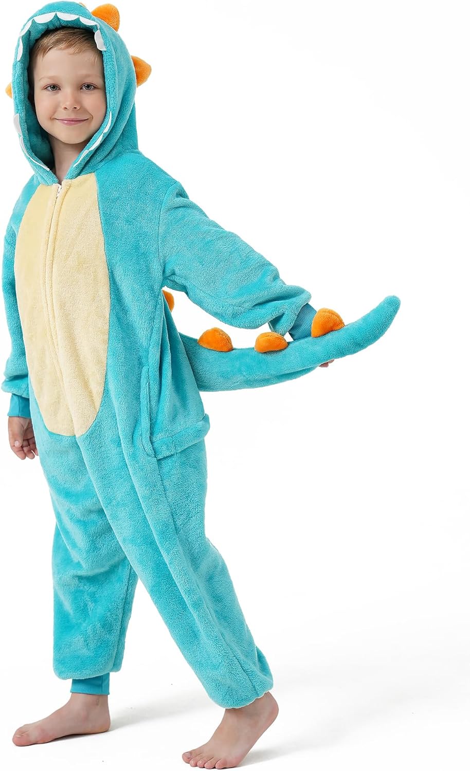 Kids Boys Girls Halloween Onesie Costume,One Piece Pajamas,Halloween Funny Animal Onesie Cosplay Costume 3-14Y - Image 3