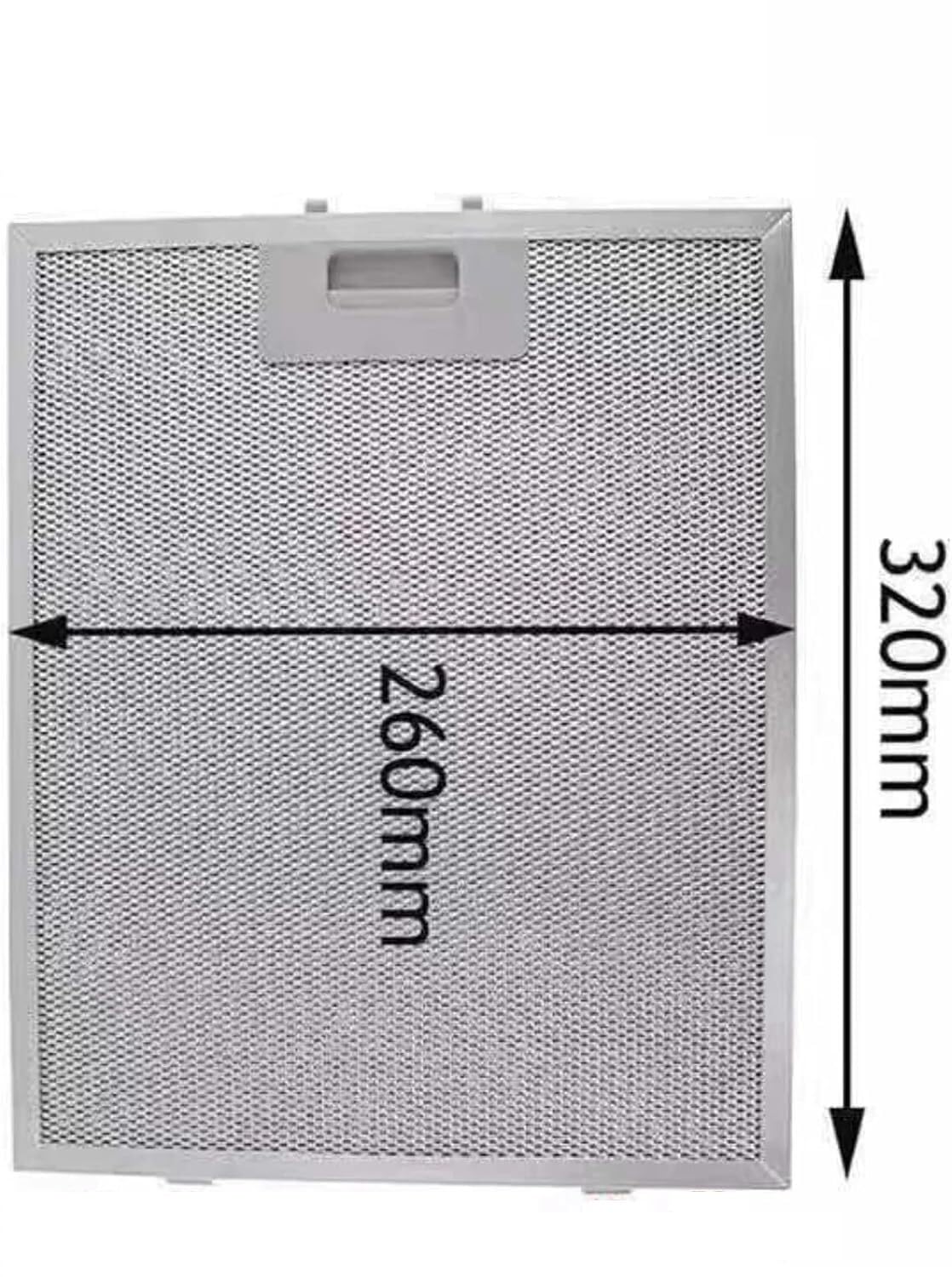 Filtro De Campana Extractora Y Accesorios De Placa Deflectora, 320 X 260 Mm, 1 Pieza
