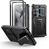 Funda Dexnor para Samsung Galaxy S25 Ultra con Cubierta Deslizante para Cámara Integrada y Protector de Pantalla y Soporte, Funda Resistente a Prueba de Golpes de Cuerpo Completo para Galaxy S25 Ultra (2025), Negro 1