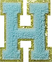 Vista 70 de Parches de letras de felpilla termo-adhesivas de 2.2", parches de letras de felpilla para ropa (negro, 26)