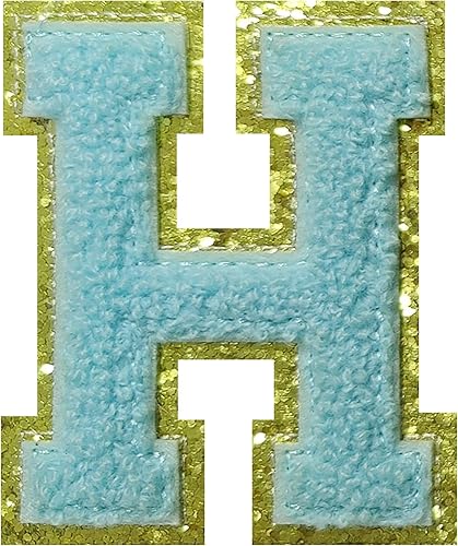 Miniatura 92 de 4 parches de letras de felpilla blanca, parches termo-adhesivas de 2.2", parches de letras de felpilla para ropa (M)