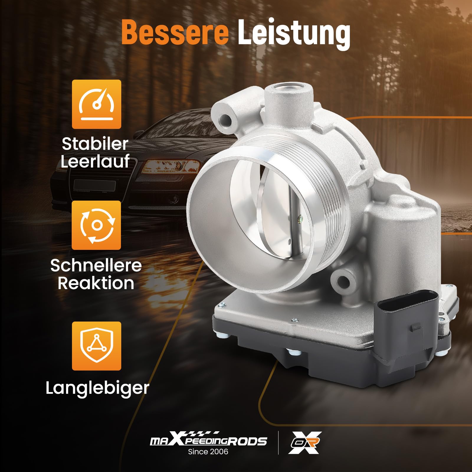 maXpeedingrods Drosselklappe Steuerklappe Luftversorgung 5 für A6 4F 2.7 3.0 059145950A