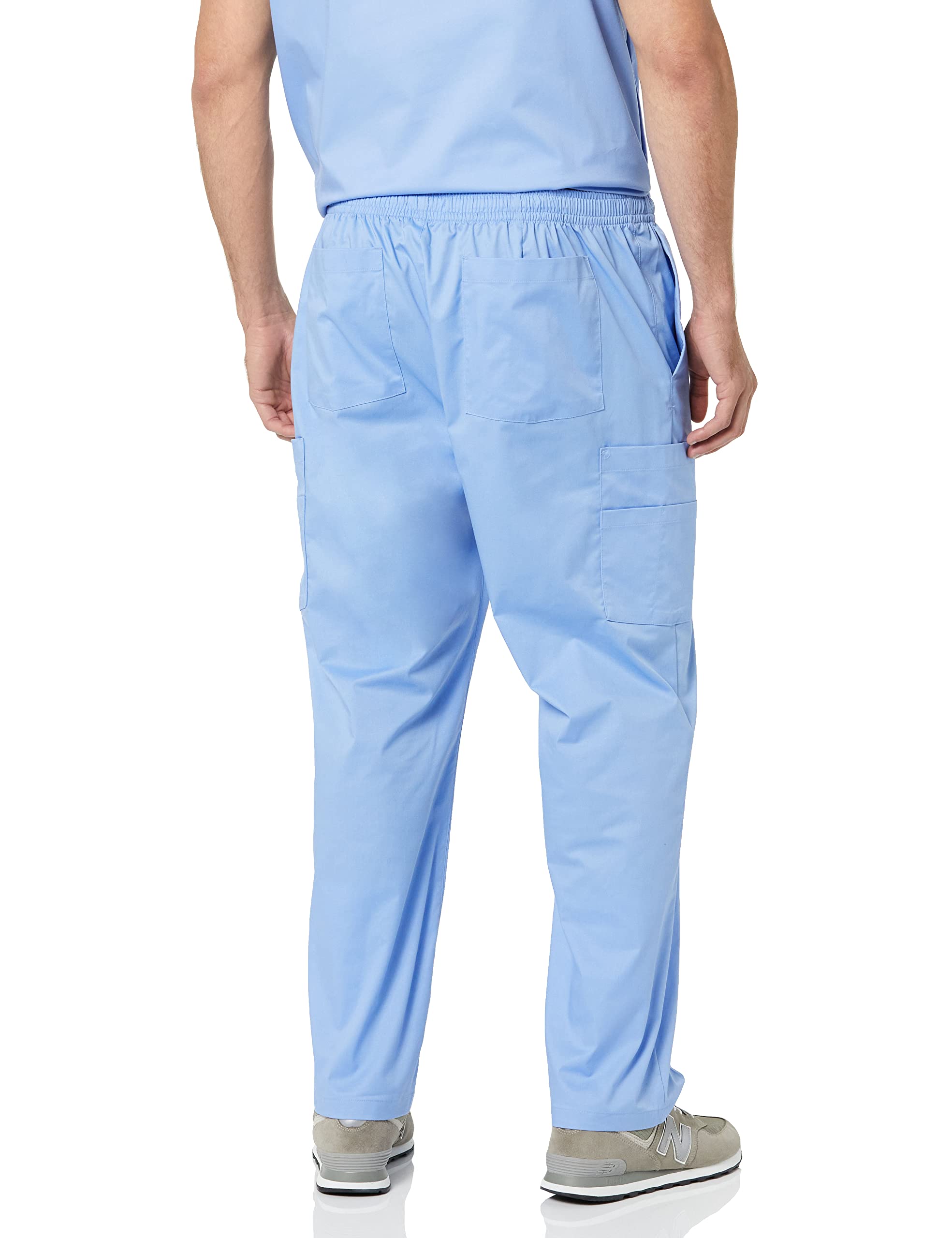 Amazon Essentials Men's Elastic Waistband Straight Leg Scrub Pant with Drawstring