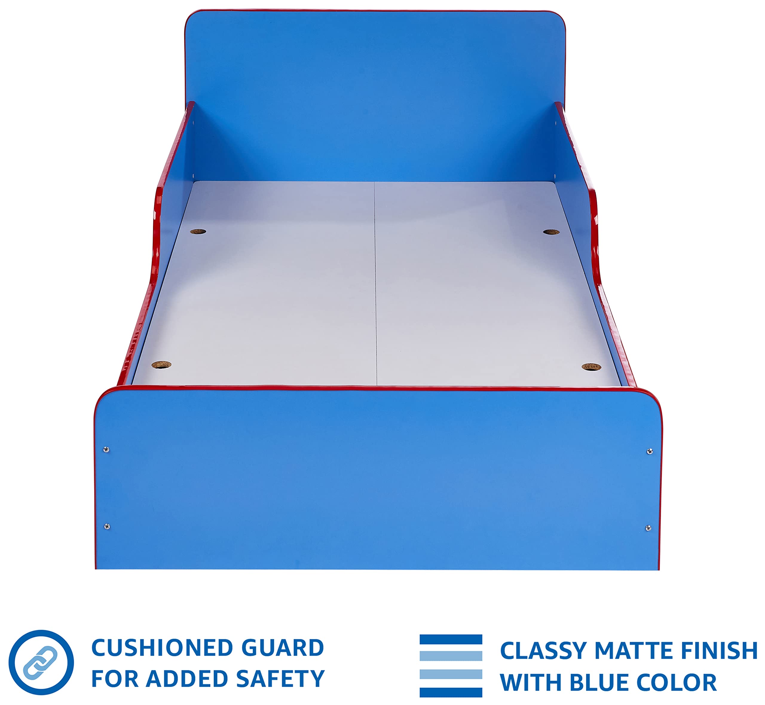 Amazon Brand - Solimo Phobos Engineered Wood Kids Bed with Storage (Matte Finish, Blue) - Image 4 thumbnail