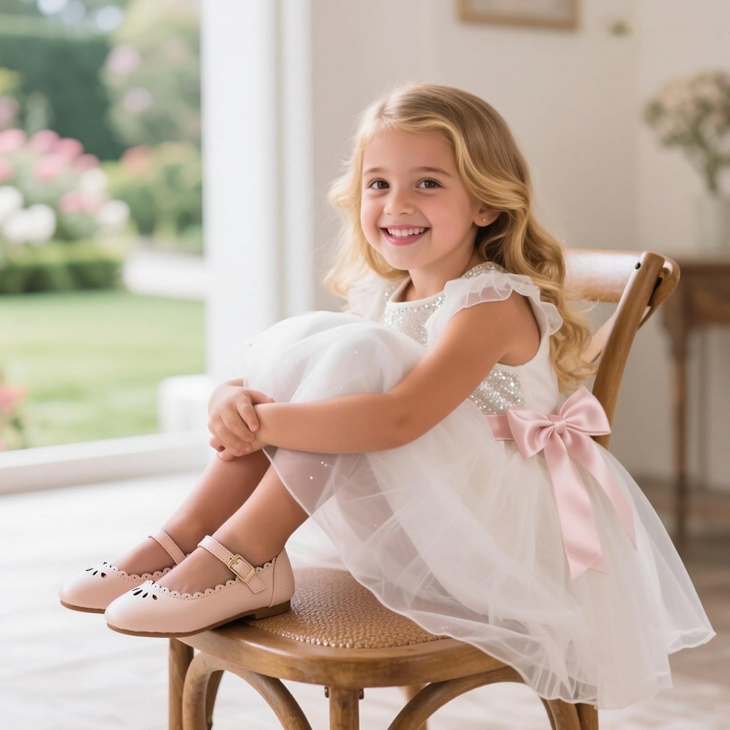 THEE BRON Toddler Mary Janes | Arch Support Leather Dress Shoes | Birthday Party Flats - Image 3
