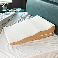 Vista 4 de Avana Contoured Bed Wedge 24" Support Pillow with Gel-Infused Memory Foam and Cooling Tencel Cover