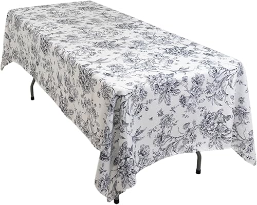 Vista 55 de Efavormart - Mantel rectangular, 60 x 102 pulgadas, resistente a las manchas y a las arrugas, lavable, mantel decorativo oblongo de tela de Amatista