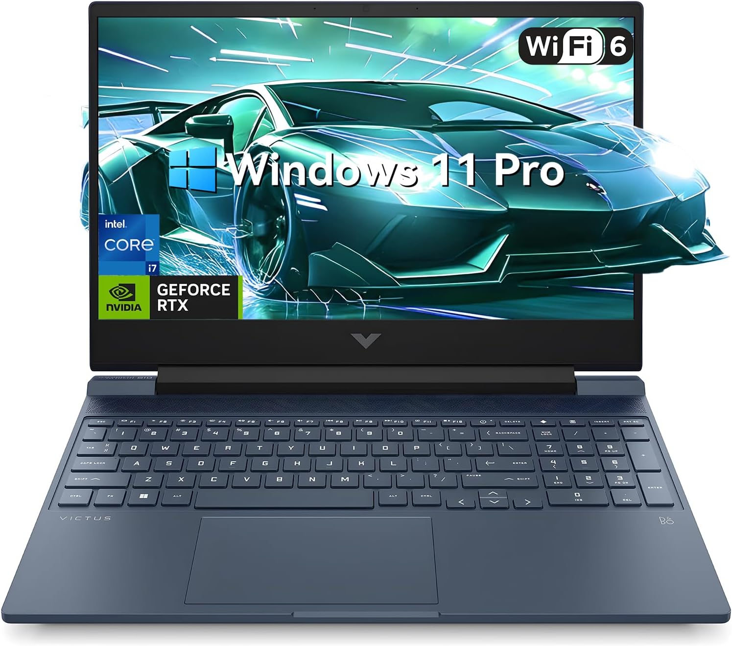 HP Victus 15 Gaming Laptop, Intel Core i7-13620H(10C/16T), NVIDIA GeForce RTX 4060, 15.6“FHD Display Laptop Computer, 16GB RAM 1TB NVMe SSD with Webcam, Backlit KB, Type_C, Wi-Fi 6, Windows 11 Pro