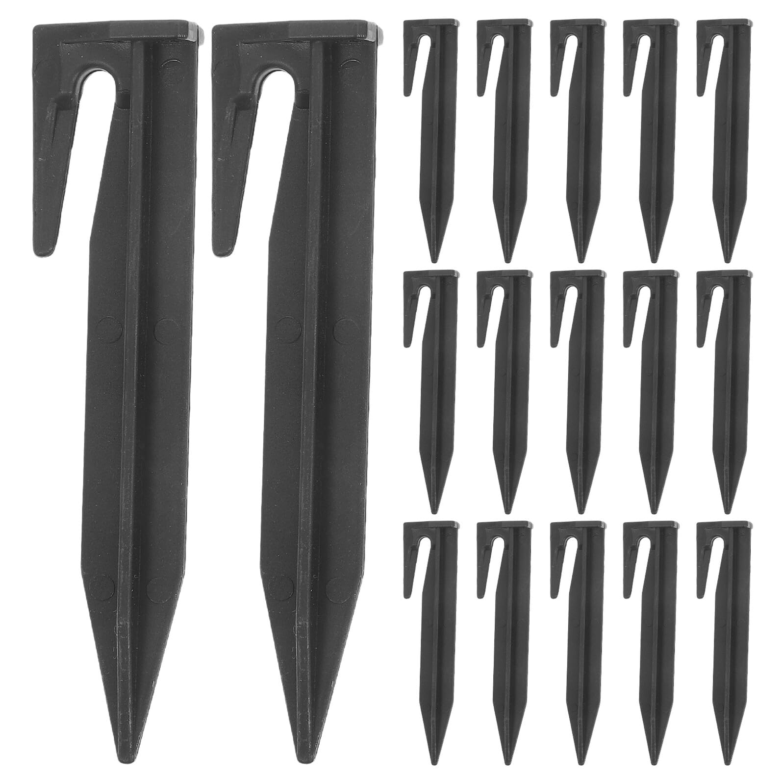 Estacas para tienda de camping resistentes para suelo duro y jardín, 100 piezas